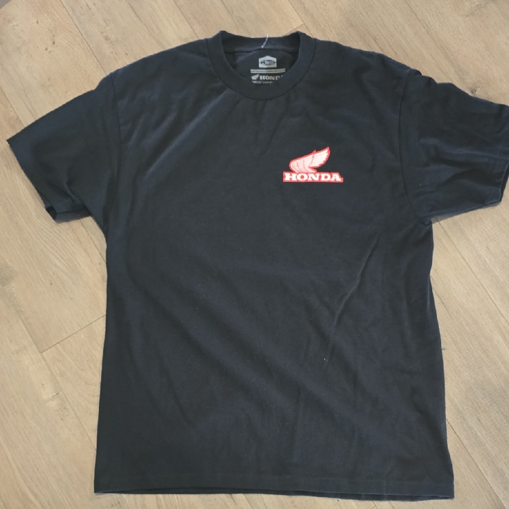 New HONDA Men's Black Racing T-Shirt